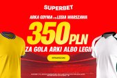350 PLN za gola w meczu Arka Gdynia - Legia Warszawa